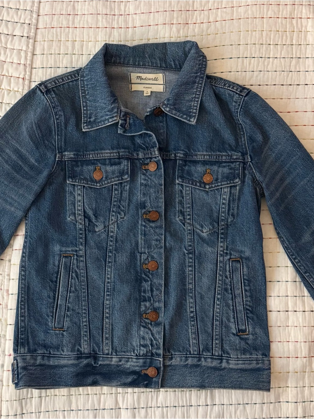 Women’s Madewell Classic Jean Jacket EUC size Small